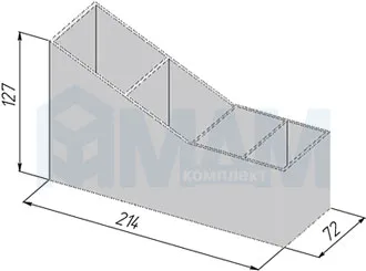 INOX001SL Вставка для столовых приборов в посудосушители серии INOX