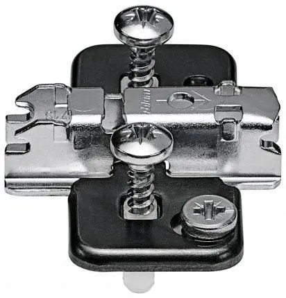 174H7130E BLUM CLIP, монтажная планка, крест, подъем 3мм, крепление EXPANDO, чёрный оникс
