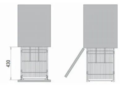 EGTBM45B2C Выдвижная корзина VIBO для базы 450 мм