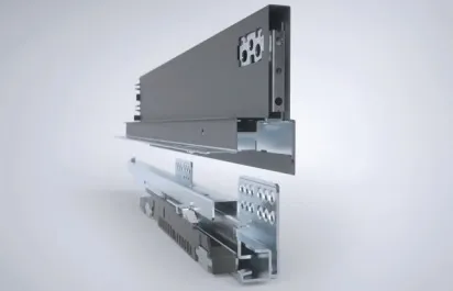 Стандартный ящик H90 мм c плавным закрыванием комплект длина направляющей 270 мм