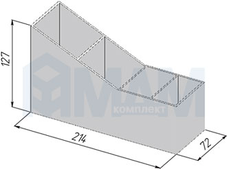 INOX001SL Вставка для столовых приборов в посудосушители серии INOX