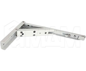 BRK240/WHITE Кронштейн складной 136х240 мм для деревянных полок, белый (2 шт.)