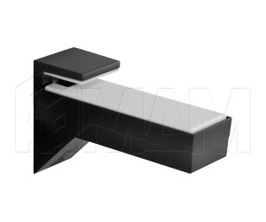 1 62200 10 BP-2 KALABRONE Менсолодержатель для деревянных и стеклянных полок 8 - 30 мм, черный матовый (2 шт.)