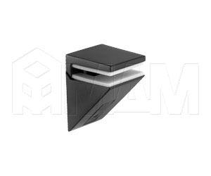1 62200 80 EC-1 KALABRONE MINI Менсолодержатель для стеклянных полок 5 - 10 мм, черный матовый