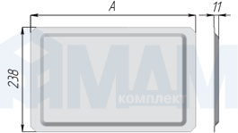 VA600 Поддон 600 мм нерж.