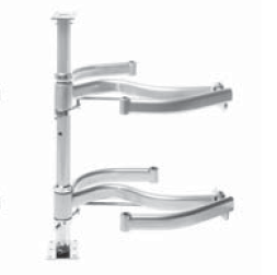 FLY45SXM2C Выдвижные поворотные полки для механизма VIBO Fly moon L=826, левые