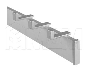 RIBBON.1200.AL Комплект рейлинга 1200 мм с 3 крючками, алюм. мат.