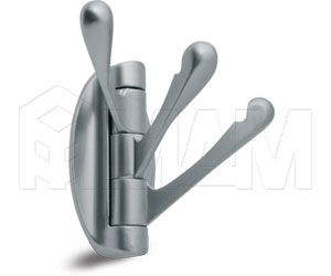 WP1008 Крючок трехрожковый хром матовый