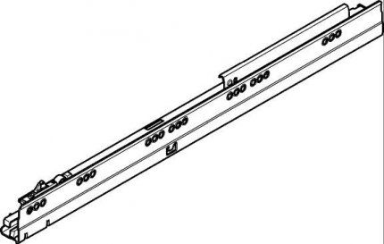 578.5001B Направляющая TANDEMBOX BLUMOTION 500 мм. 30 кг, комплект