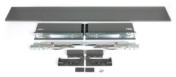 Внутренний ящик H120 мм c плавным закрыванием, графит