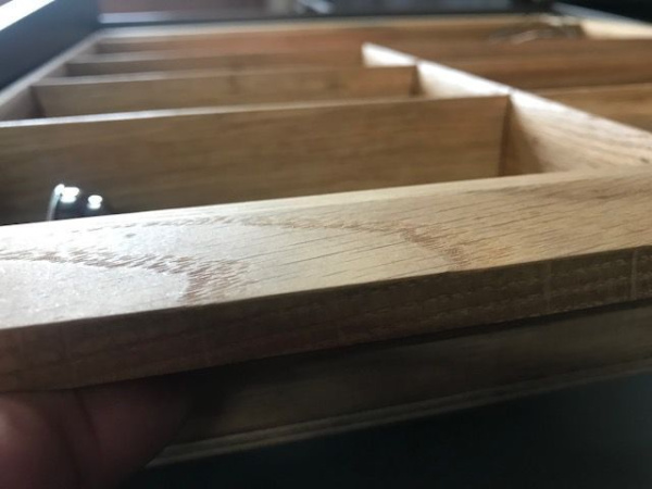 Лоток TETRIS V3 в ящик Blum LEGRABOX дуб в базу 600