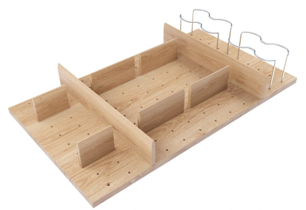 Лоток TETRIS V2 в высокий ящик Blum TANDEMBOX дуб в базу 600