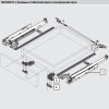 Полный комплект направляющих полного выдвижения с замками BLUM MOVENTO скрытого монтажа