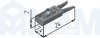 PS03FE8B02 PS03 Пластиковый стопор, серый