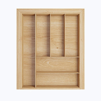 Лоток TETRIS для стол. приборов в ящик Blum TANDEMBOX дуб в базу 450