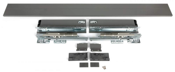 Внутренний ящик H90 мм c плавным закрыванием, белый