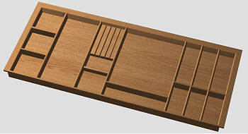 Лоток TETRIS V3 с держ. ножей в ящик Blum LEGRABOX дуб в базу 1200