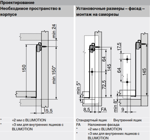 Выдвижной ящик METABOX H, серый