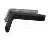 KR180BLACK CORNER Менсолодержатель для деревянных полок с декоративной накладкой L-180 мм, черный (2 шт.)