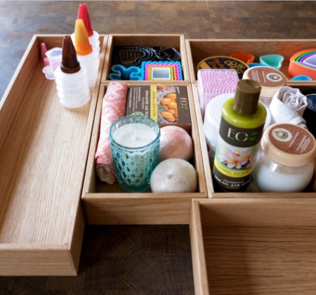 Лоток TETRIS 150х235х55 в стандартный ящик дуб