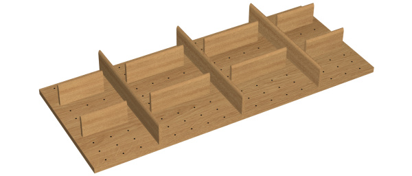 Лоток TETRIS V3 в высокий ящик Blum LEGRABOX дуб в базу 1200