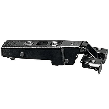 71T950A Петля черный оникс CLIP top для узких алюминиевых рамок под саморез, накладная, откр. 95°