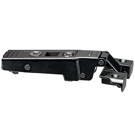 71T950A Петля черный оникс CLIP top для узких алюминиевых рамок под саморез, накладная, откр. 95°