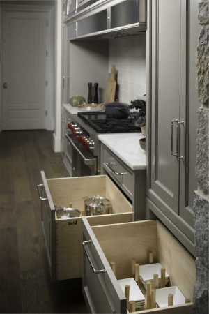 Панель TETRIS в высокий ящик TANDEMBOX дуб в базу 500