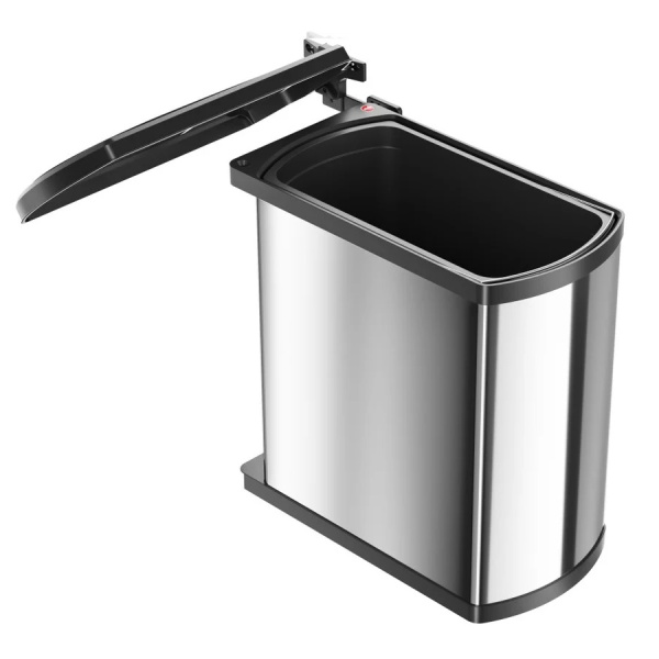 3418-10 Мусорное ведро встроенное 18 л., нерж.сталь / пластик