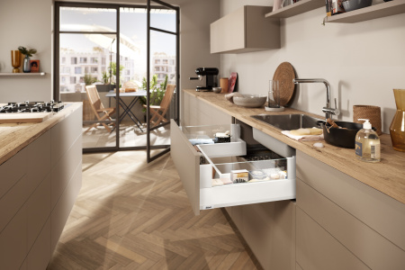 MERIVOBOX E с BOXCOVER, стандартный ящик, белый шелк