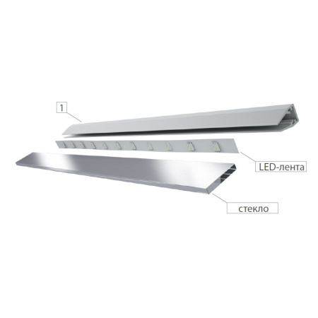 LL308P.200WT Профиль клипса 2000 мм