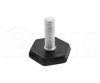 HR-3060-20 SuperGlide Ножка мебельная шестигранная W30мм, M6x20 мм