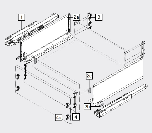 LEGRABOX C, серый орион