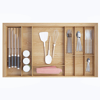 Лоток TETRIS V3 с держ. ножей в ящик Blum LEGRABOX дуб в базу 900