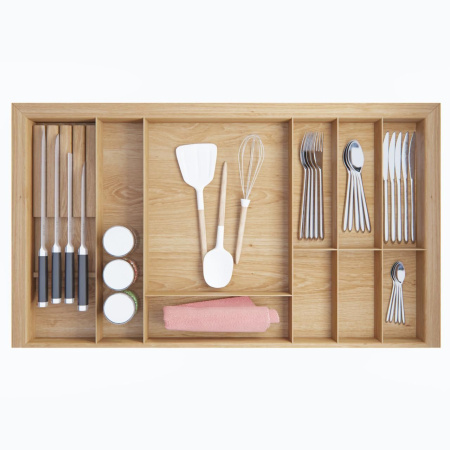 Лоток TETRIS V3 с держ. ножей в ящик Blum LEGRABOX дуб в базу 900
