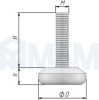 HR-T2206-25 SuperGlide Ножка мебельная круглая D22мм, M6x25 мм