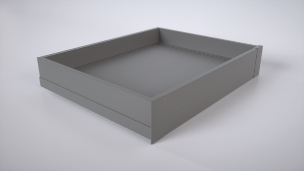 Внутренний ящик H90 мм c плавным закрыванием, графит