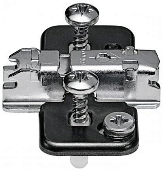 174H7130E BLUM CLIP, монтажная планка, крест, подъем 3мм, крепление EXPANDO, чёрный оникс