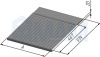 FP80GR Пластиковый поддон для кух.базы под раковину 800 мм, серый