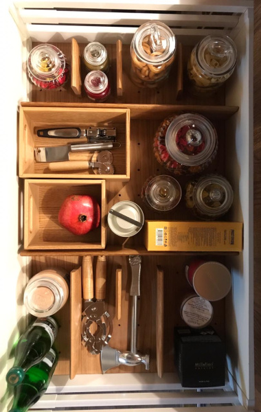 Лоток TETRIS V4 в высокий ящик Blum LEGRABOX дуб в базу 1200