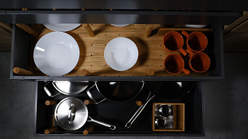 Панель TETRIS в высокий ящик Blum LEGRABOX дуб в базу 450