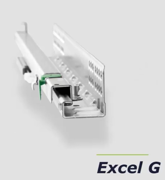 Excel G550B Направляющие частичного выдвижения с плавным закрыванием (левая + правая) длина 500 мм