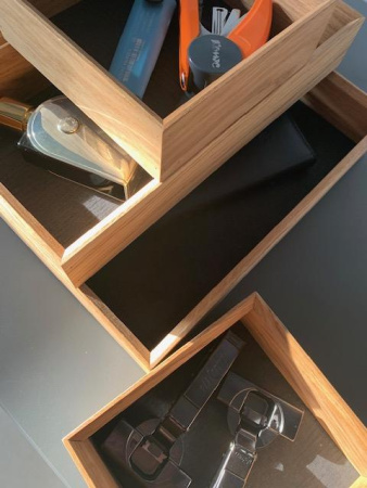 Ящик BAR 300х300 дуб/черный