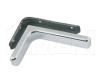 KR120CHROME CORNER Менсолодержатель для деревянных полок с декоративной накладкой L-120 мм, хром (2 шт.)