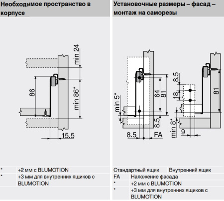 Выдвижной ящик METABOX M, серый