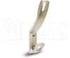 RW0806 QUADRA Крючок двухрожковый никель матовый