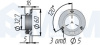 JOK.015B.CR/32 01 Консоль-крепление к плоскости D=32мм (зажимная шпилька)