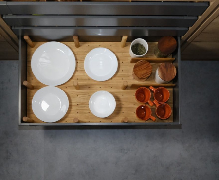 Панель TETRIS в высокий ящик Blum LEGRABOX дуб в базу 800
