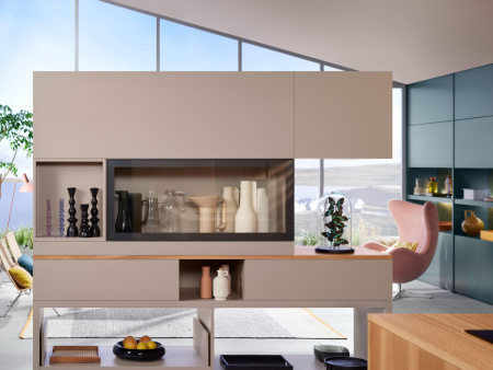 Подъемный механизм AVENTOS HF top с амортизатором BLUMOTION, белый шелк