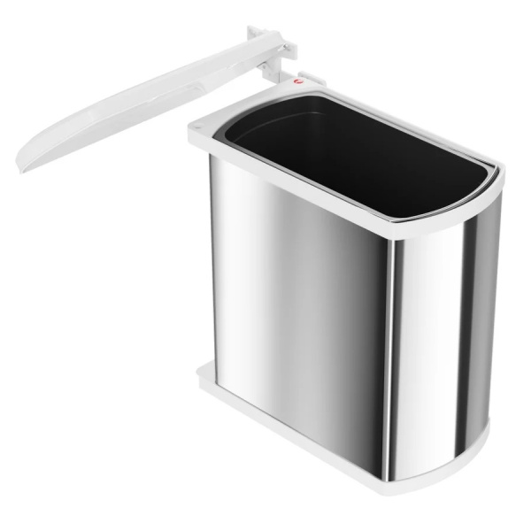 3418-90 Мусорное ведро навесное 18 л., нерж.сталь / пластик